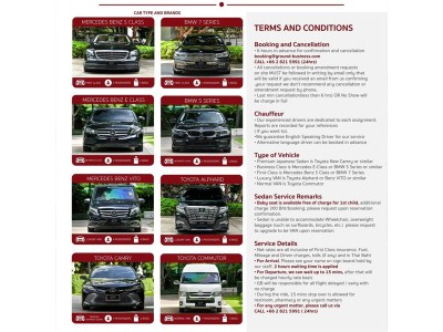 Limousine Proposal Airport Transfer/Limo Charter
